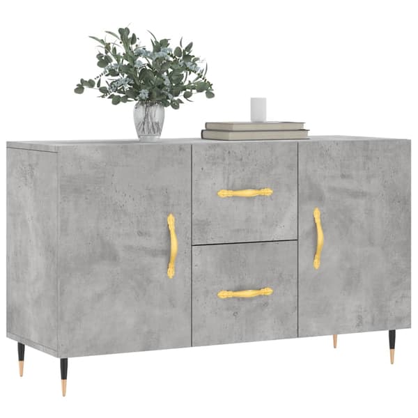 vidaXL Skänk betonggrå 100x36x60 cm konstruerat trä Grå
