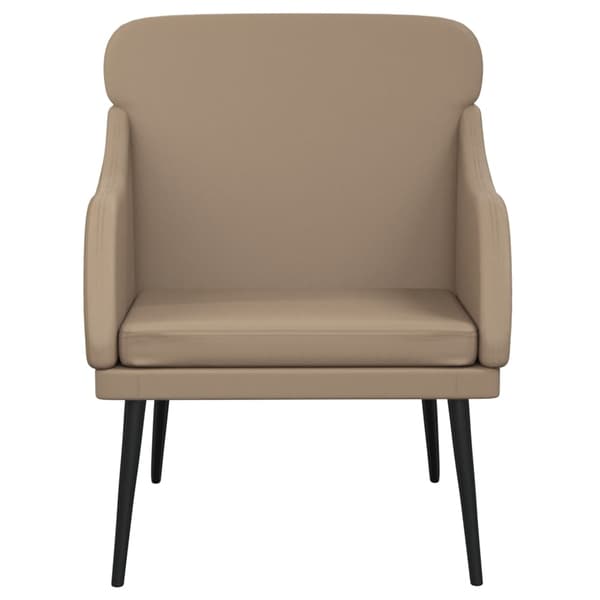vidaXL Fåtölj cappuccino 63x76x80 cm konstläder Brun