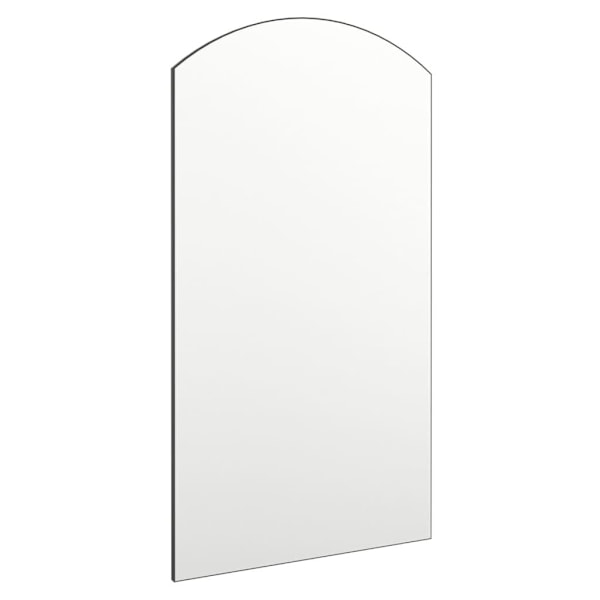 vidaXL Spegel med LED-lampor 90x45 cm glas valvformad (335864+326089) Silver