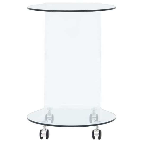 vidaXL Soffbord 45x40x58 cm härdat glas Transparent