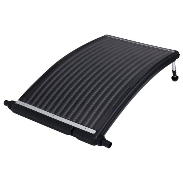vidaXL Rundad solpanel för pool 110x65 cm Svart