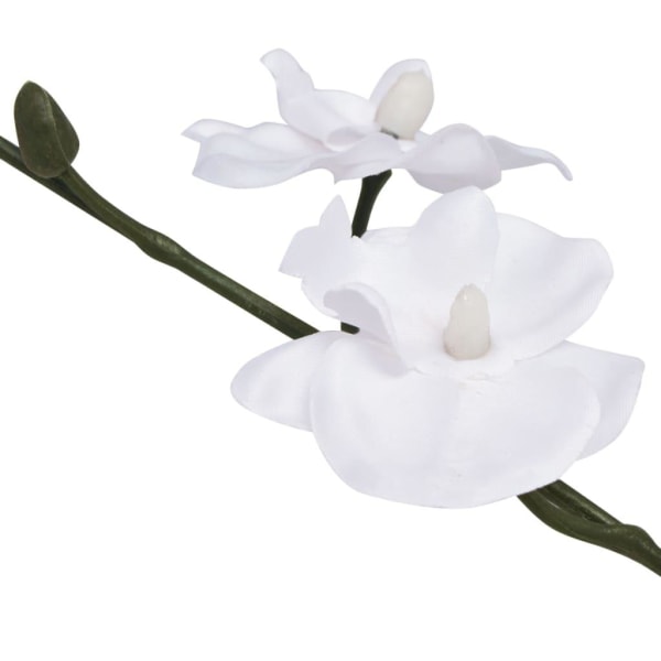 vidaXL Konstväxt Orkidé med kruka 30 cm vit Vit