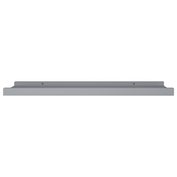 vidaXL Tavellist 2 st grå 60x9x3 cm MDF grå