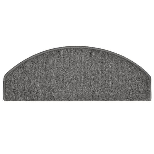 vidaXL Trappstegsmattor 15 st mörkgrå 65x24x4 cm grå