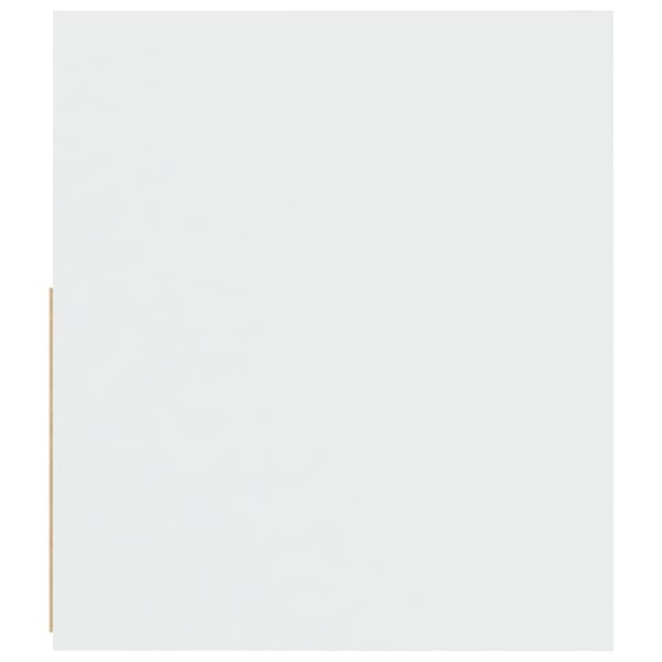 vidaXL Sängbord med LEDs 2 st vit 60x35x40 cm Vit