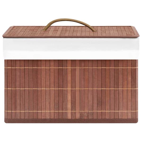 vidaXL Förvaringslådor bambu 4 st brun Brun