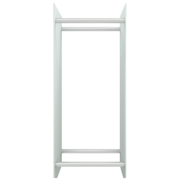 vidaXL Vedställ vit 40x35x100 cm härdat glas