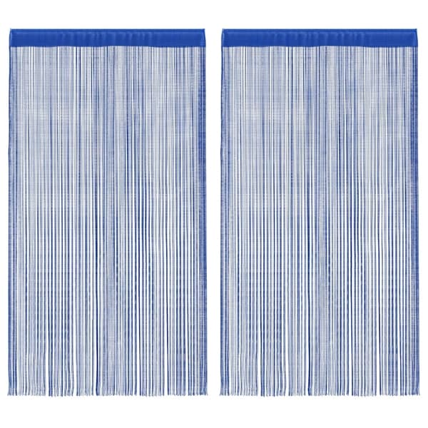 vidaXL Trådgardiner 2 st 100x250 cm blå Blå