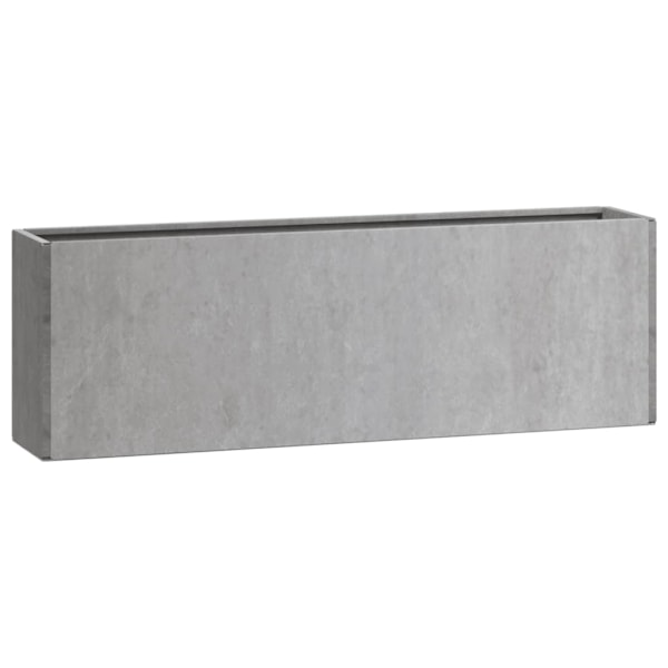 vidaXL Odlingslådor för vägg 2 st rosttrögt stål 53x10x17 cm Brun