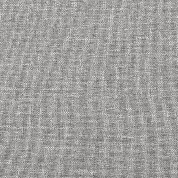 vidaXL Ramsäng med madrass ljusgrå 90x190 cm tyg Grå