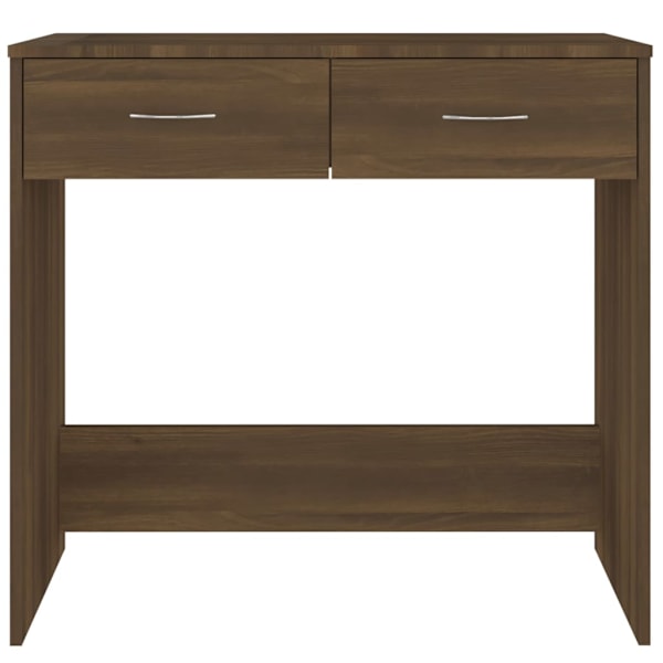 vidaXL Skrivbord brun ek 80x40x75 cm konstruerat trä Brun