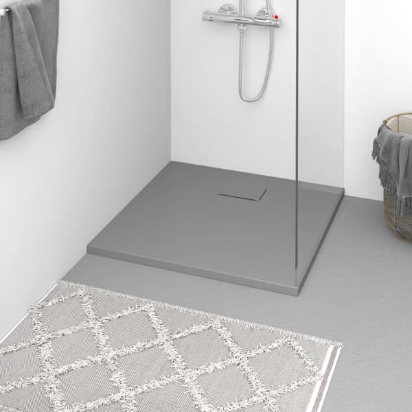 vidaXL Duschkar SMC grå 90x90 cm grå