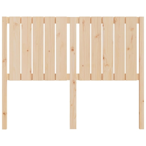 vidaXL Sänggavel 125,5x4x100 cm massiv furu Brun