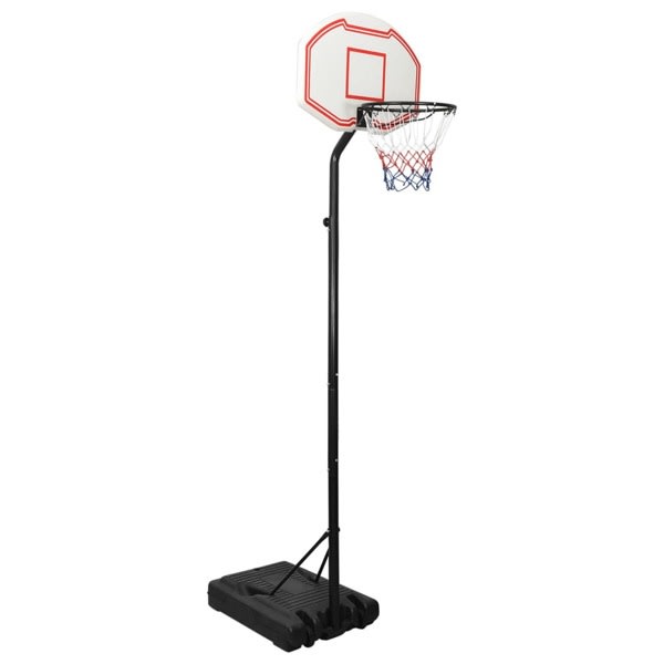 vidaXL Basketkorg med stativ vit 282-352 cm polyeten Vit