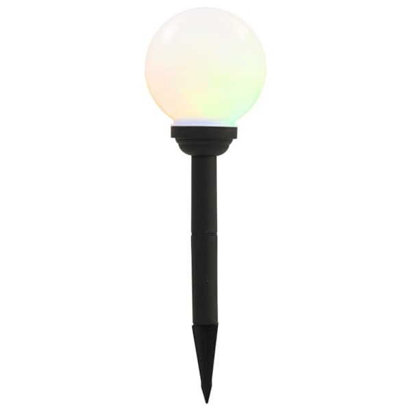 vidaXL Sollampa LED set 4 st sfäriska 15 cm RGB Vit