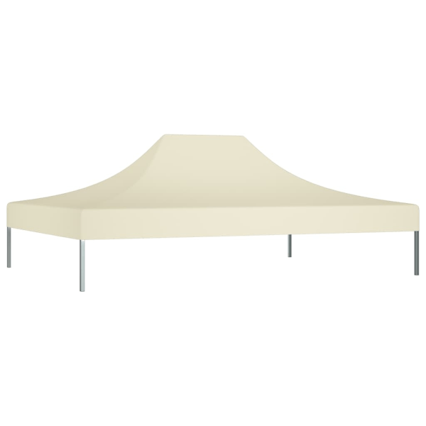 vidaXL Tak till partytält 4x3 m gräddvit 270 g/m² Creme