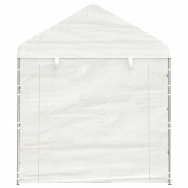 vidaXL Paviljong med tak vit 6,69x2,28x2,69 m polyeten Vit