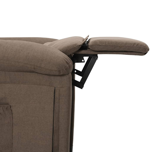 vidaXL Reclinerfåtölj taupe tyg Taupe