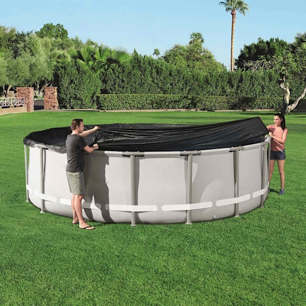 Bestway Poolöverdrag Flowclear 488 cm Antracit