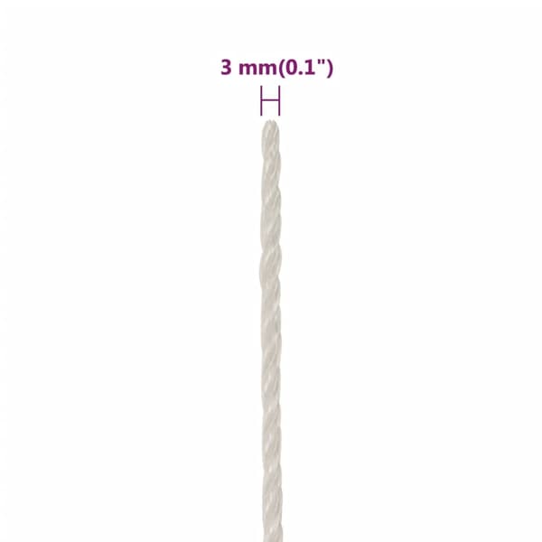 vidaXL Rep Vit 3 mm 25 m polypropylen Vit