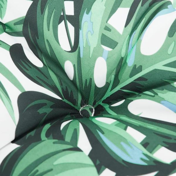 vidaXL Palldyna bladmönster 58x58x10 cm tyg multifärg