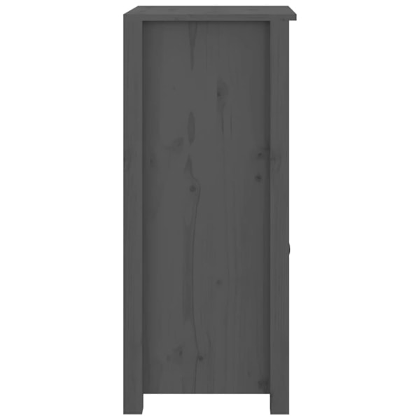 vidaXL Skänkar 2 st grå 40x35x80 cm massiv furu Grå