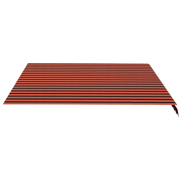 vidaXL Markisväv orange och brun 4,5x3,5 m multifärg
