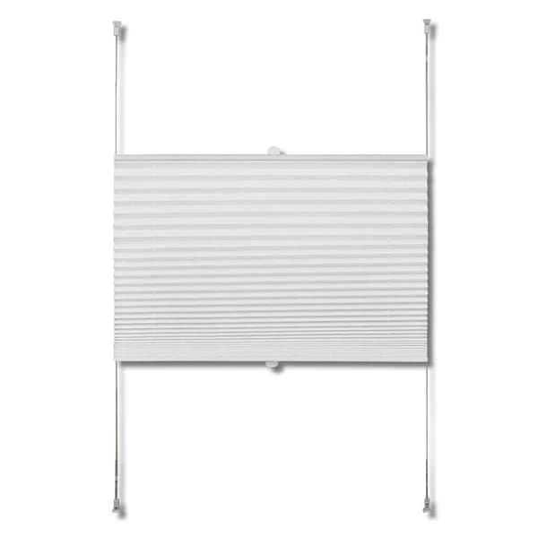 vidaXL Plisségardin 80x100 cm vit Vit