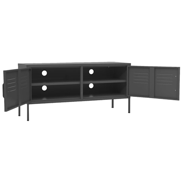 vidaXL Tv-bänk antracit 105x35x50 cm stål Antracit