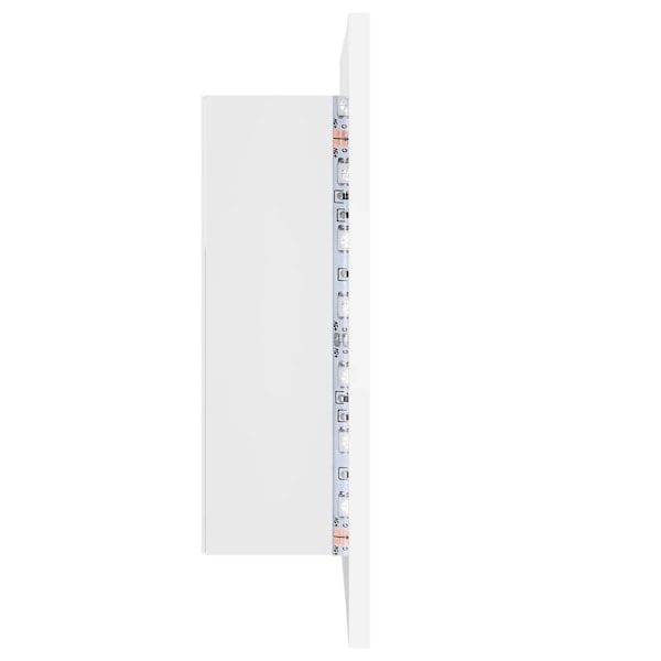 vidaXL Spegelskåp med LED vit 40x12x45 cm akryl Vit