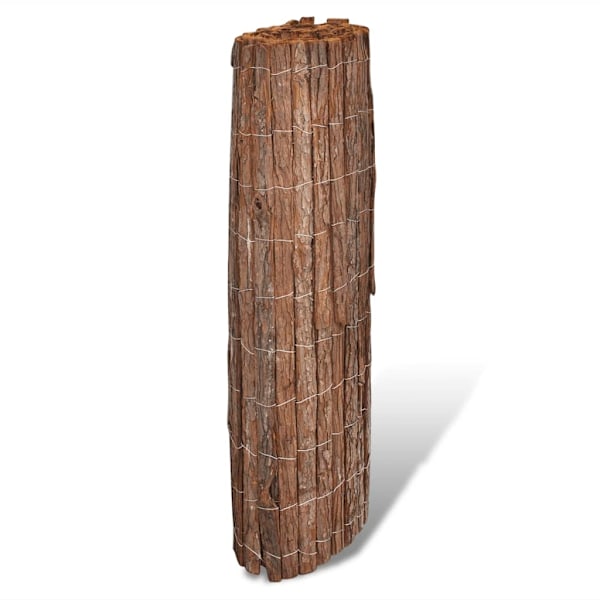 vidaXL Vindskydd bark 400 x 100 cm Brun