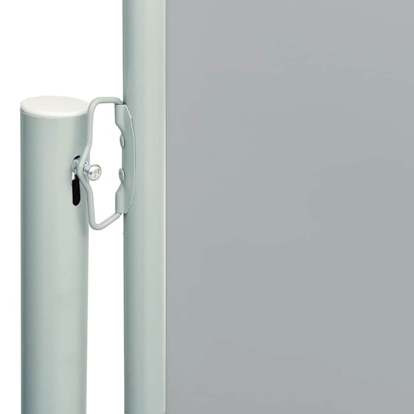vidaXL Infällbar sidomarkis 220x600 cm grå grå