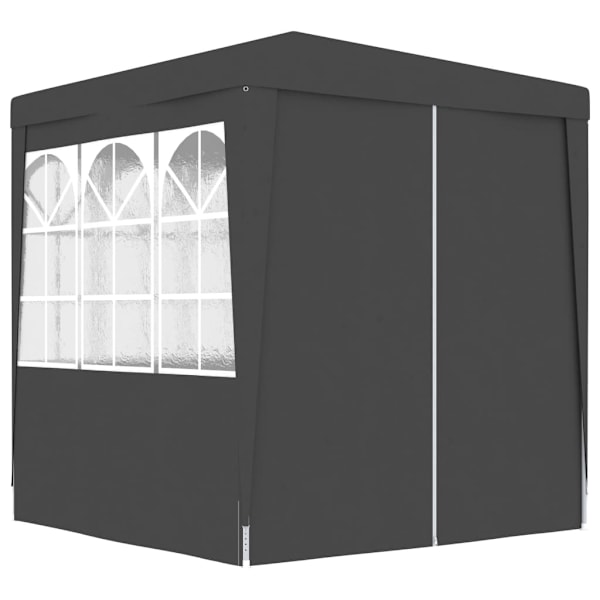 vidaXL Professionellt partytält med väggar 2,5x2,5 m antracit 90 g/m² Antracit
