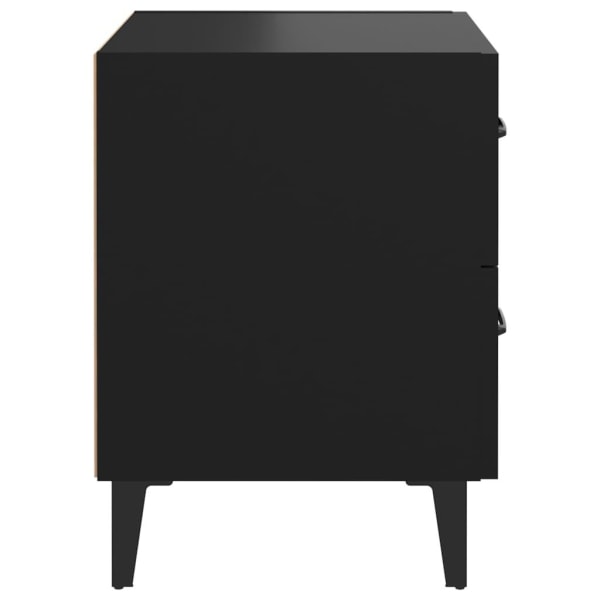 vidaXL Sängbord svart 40x35x47,5 cm Svart