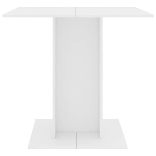 vidaXL Matbord vit 80x80x75 cm konstruerat trä Vit