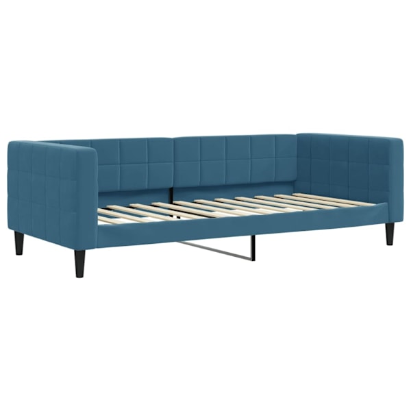 vidaXL Dagbädd utdragbar med lådor blå 90x200 cm sammet Blå