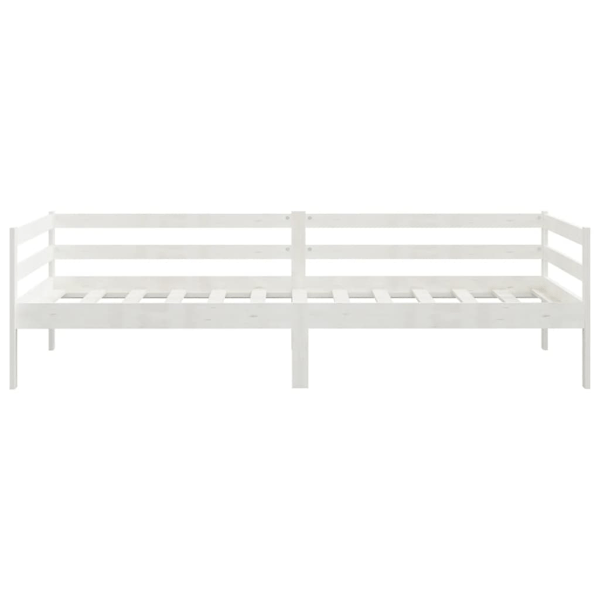 vidaXL Dagbädd vit massiv furu 90x200 cm Vit