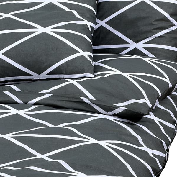 vidaXL Bäddset grå 240x220 cm bomull Grå