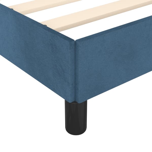 vidaXL Sängram mörkblå 90x190 cm sammet Blå