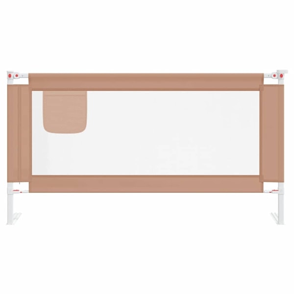 vidaXL Sängskena för barn taupe 160x25 cm tyg Taupe