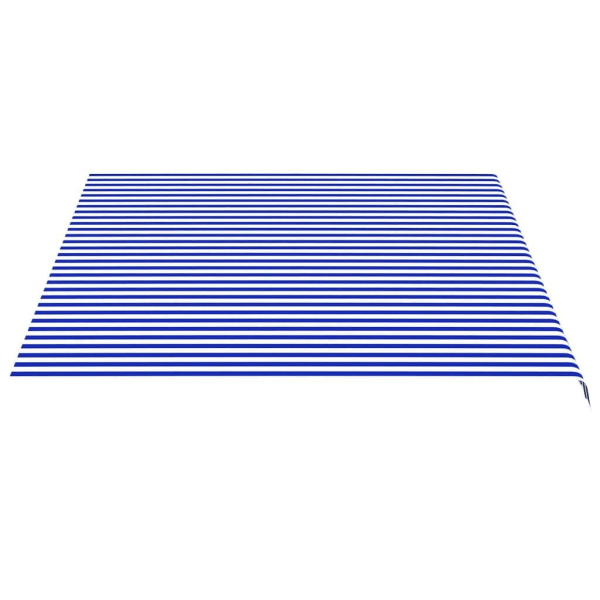 vidaXL Markisväv blå och vit 4,5x3,5 m Blå