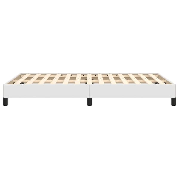vidaXL Sängram vit 120x200 cm konstläder Vit
