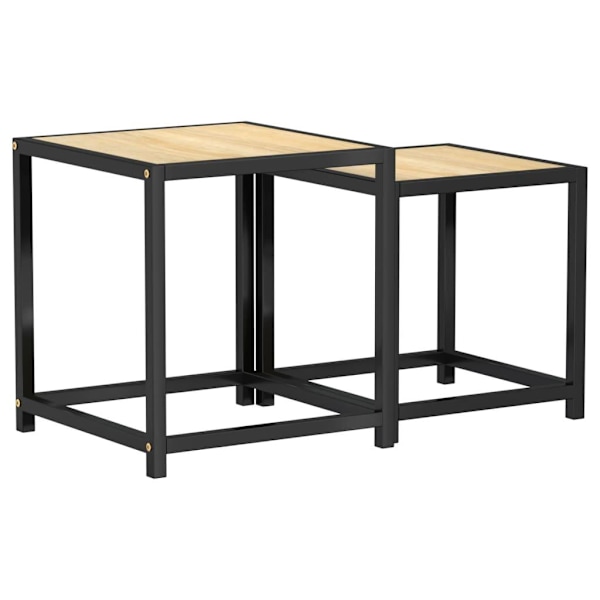 vidaXL Tebord 2 st MDF sonoma-ek Brun