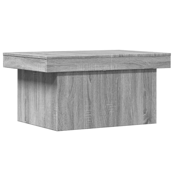vidaXL Soffbord grå sonoma 80x55x40 cm konstruerat trä Grå