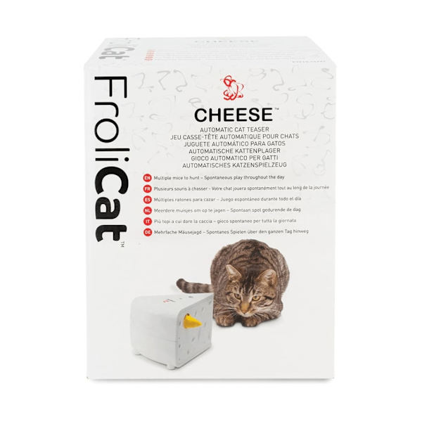 FroliCat Automatisk kattleksak Cheese Vit