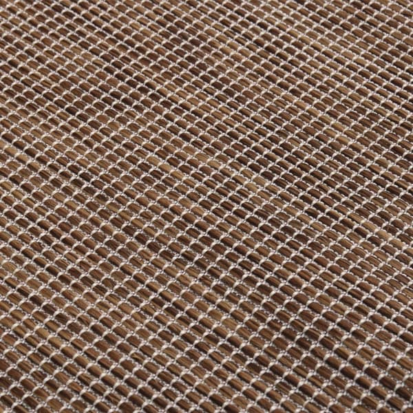 vidaXL Utomhusmatta plattvävd 80x150 cm brun Brun