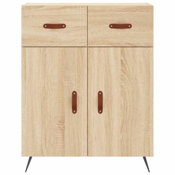 vidaXL Högskåp sonoma-ek 69,5x34x180 cm konstruerat trä Brun