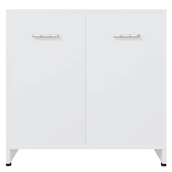 vidaXL Badrumsskåp vit 60x33x61 cm konstruerat trä Vit