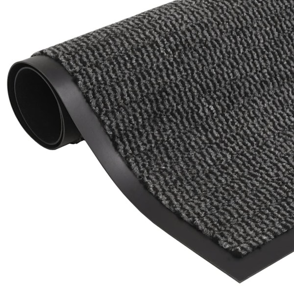 vidaXL Dörrmattor 2 st rektangulär tuftad 80x120 cm antracit Antracit