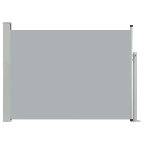 vidaXL Infällbar sidomarkis 100x500 cm grå grå